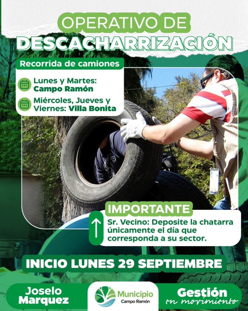 Operativos de Descacharrización